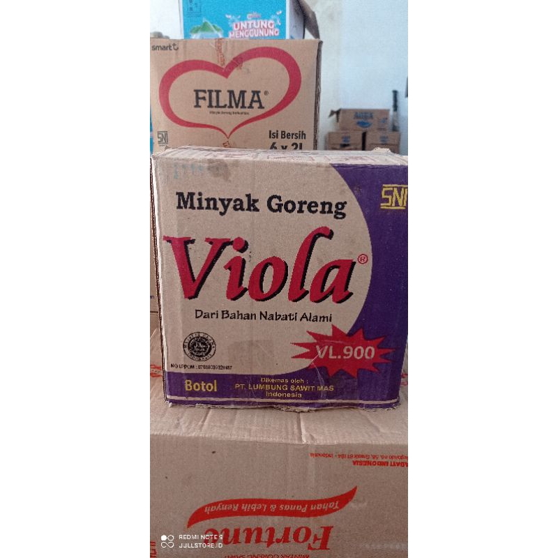 

(DUS) MINYAK GORENG VIOLA KEMASAN BOTOL ISI 12 | 750ml
