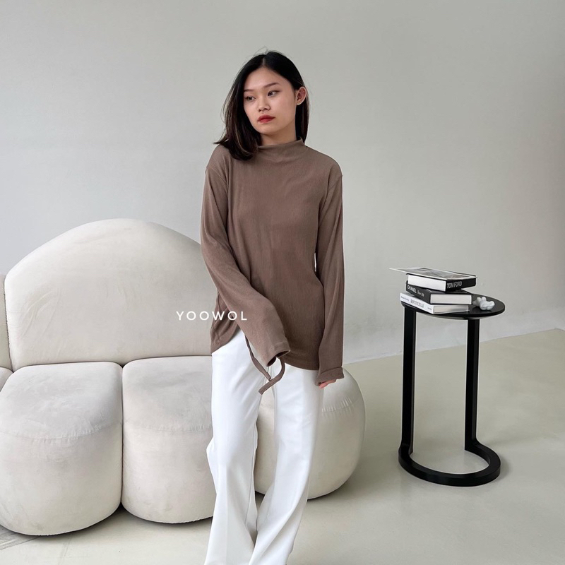 Seira Knit Top/Atasan Rajut Lengan Panjang Wanita/Basic Knit Top/ Basic Long Sleeve Top