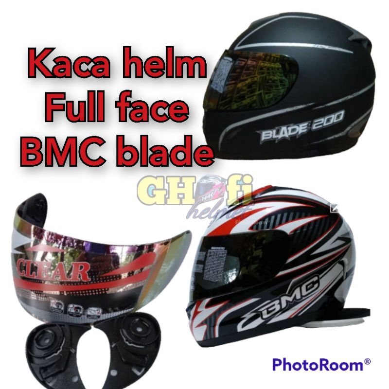 kaca helm full face BMC BLADE,MDS sparta,trx_r standar Honda(bonus rachet)