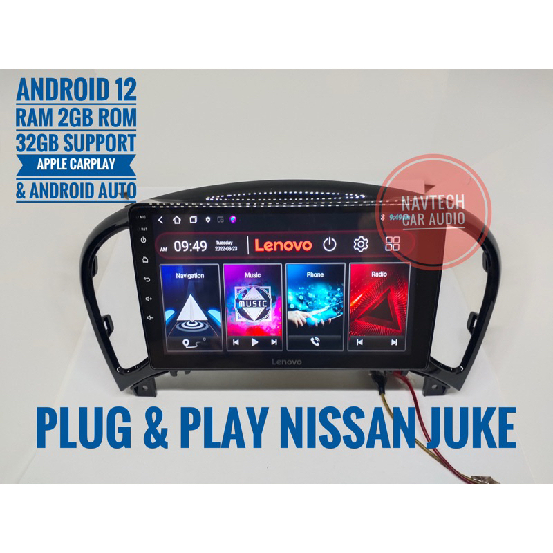 Head unit android 9 inch 2GB Rom 32GB oem Nissan Juke 2010 - 2014 Head unit android Nissan Juke
