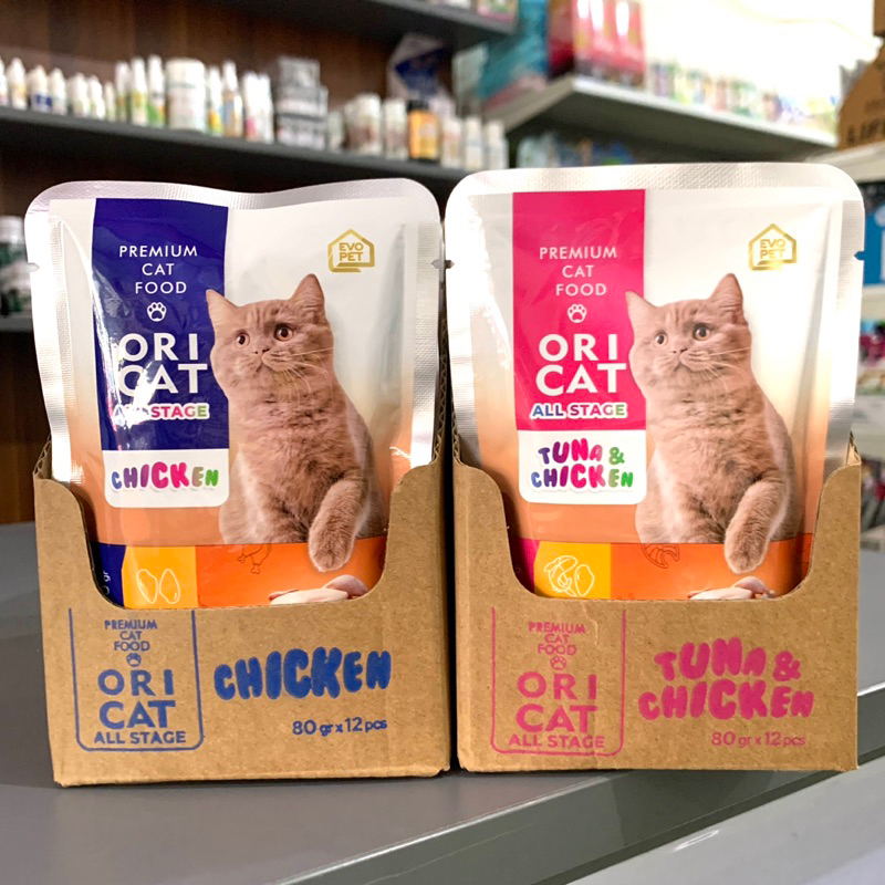 Makanan Kucing Ori Cat Pouch 80gr Kitten Adult Wet food All stage