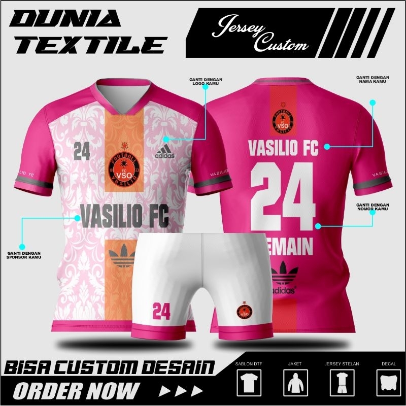 JERSEY BOLA DAN BAJU FUTSAL DESAIN BEBAS SESUKAMU