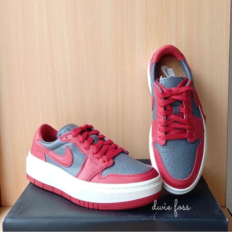 Sepatu Nike Air Jordan Elevate Dark Grey Varsity Red (insole 24,5cm) Original