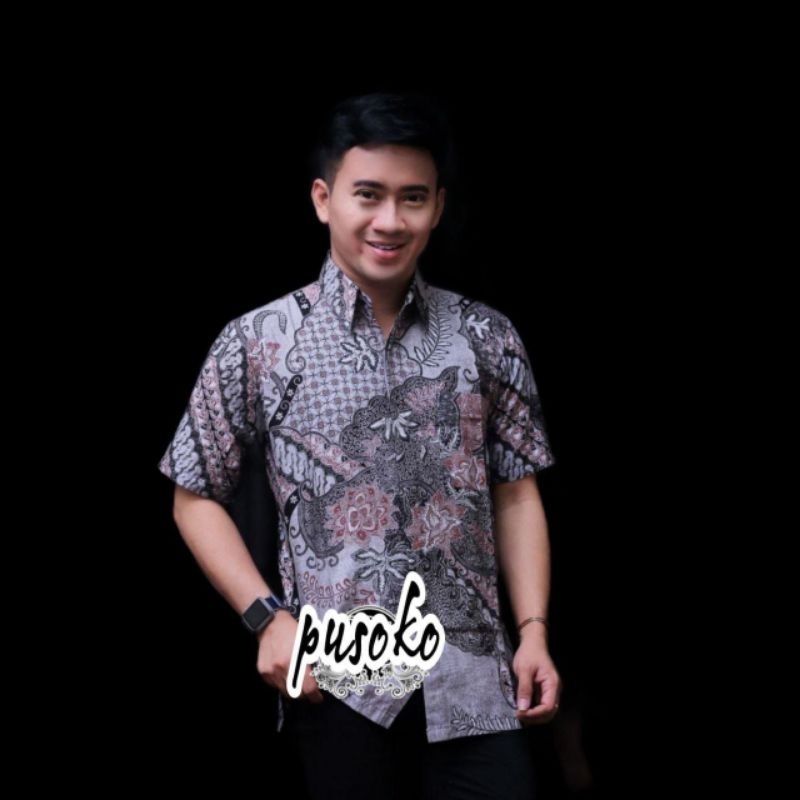 KEMEJA BATIK PRIA LENGAN PENDEK MODERN PREMIUM