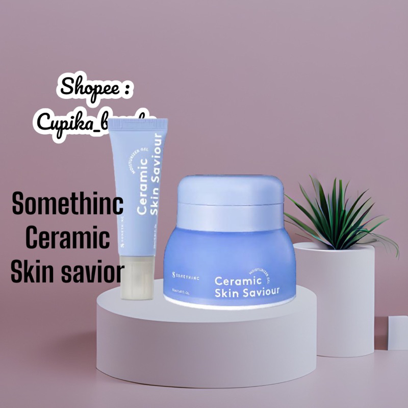 [ AGEN RESMI ] 25 ML -- Somethinc ceramic skin saviour moisturizer Gel 25 ml - cream wajah somethinc