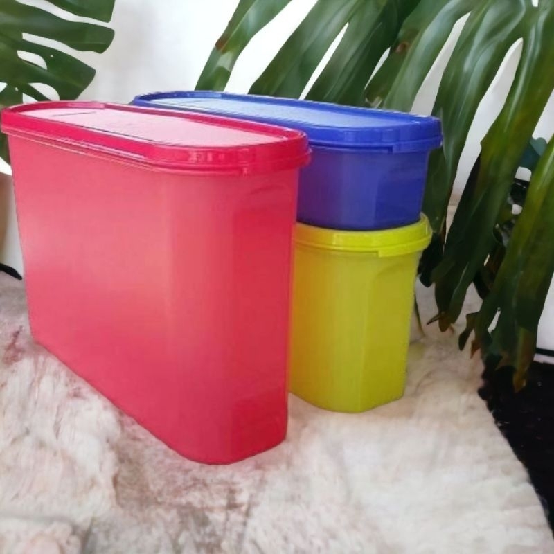 Wadah Tempat Toples Makanan Kue Snack Bumbu Super Oval Tupperware Tuppy Murah