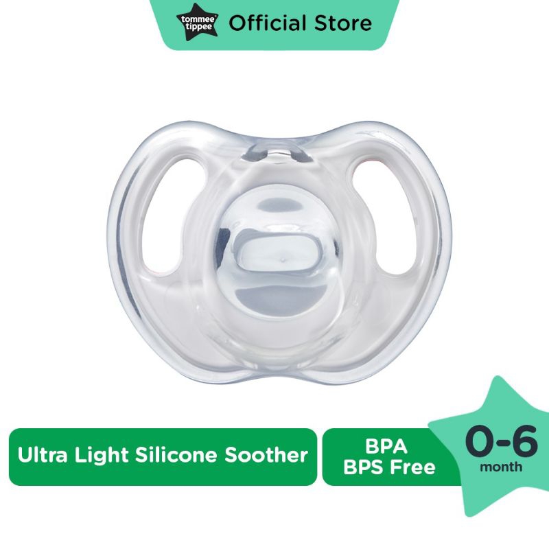 Tommee Tippee Ultra Light Silicone Soother  - Dot Empeng Bayi