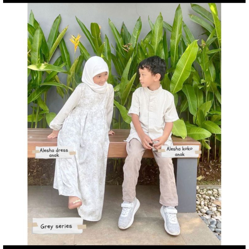 AYESHA LUXURY (SARIMBIT IED SERIES) LATASHA OUTFIT ORIGINAL PREMIUM DRESS DAN KOKO ANAK