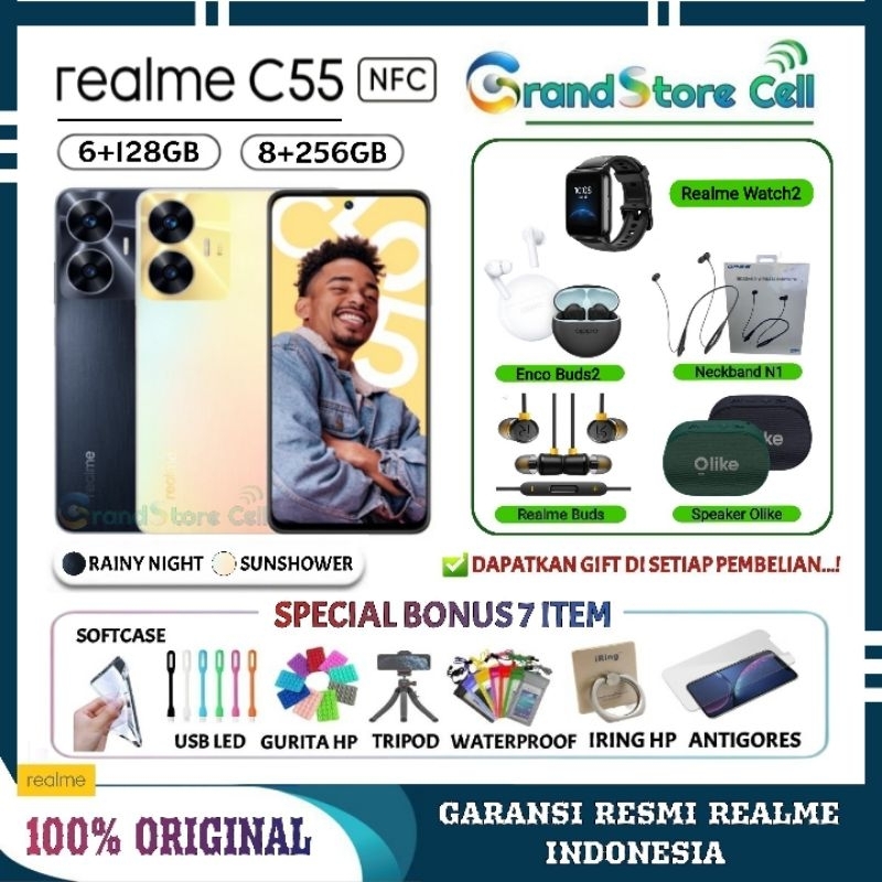 REALME C55 8/256GB NFC | REALME C 55 6/128GB | REALME C53 6/128GB GARANSI RESMI REALME