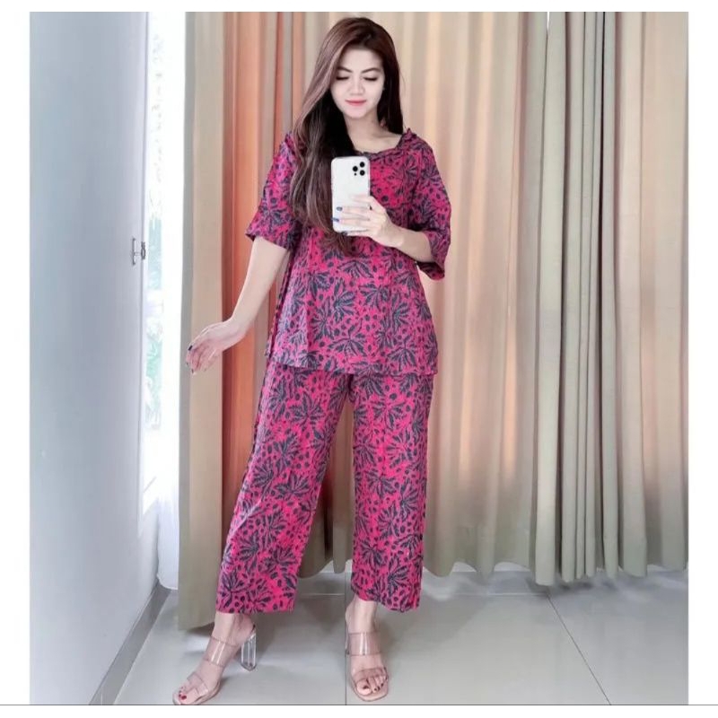 SETELAN WANITA BATIK CAP BY DANIA