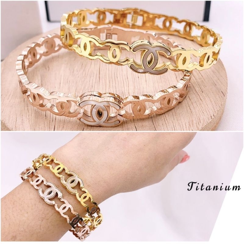 Gelang Titanium asli Premium Quality Anti karat anti alergi Stainless steel ori Gt0113