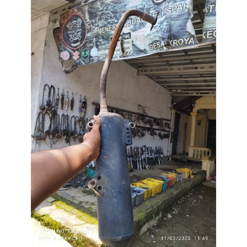 Knalpot Vario 125 old Original KZR Knalpot Standar Vario 125 injeksi Old