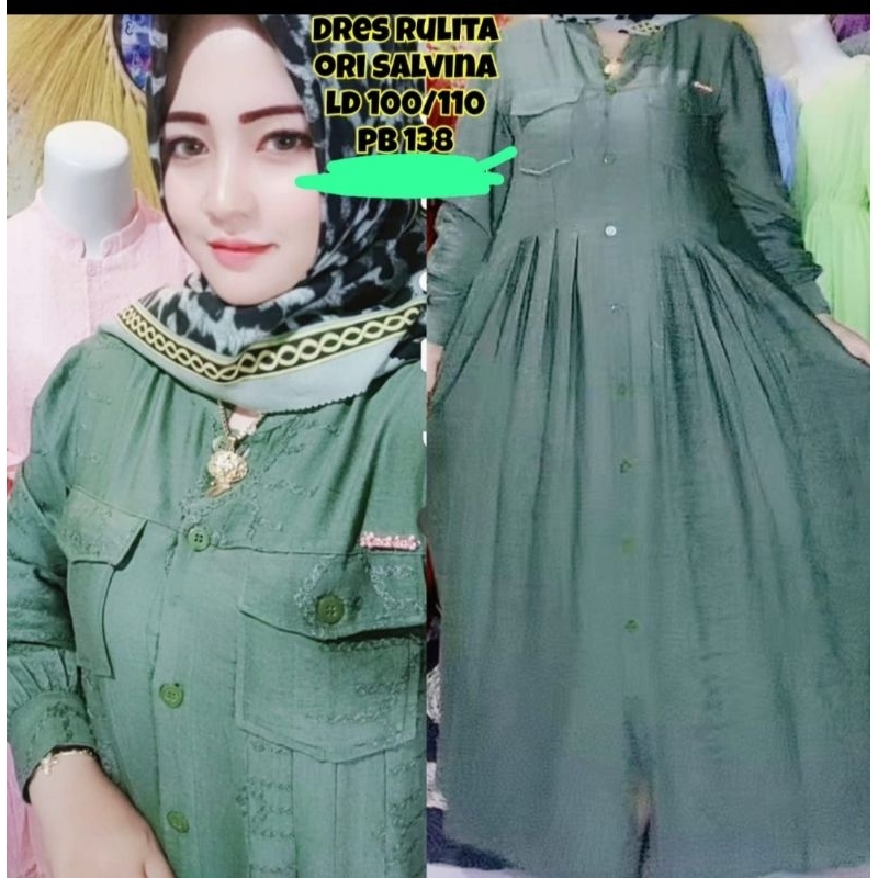 DRESS MIDI RULITA ORI SALVINA