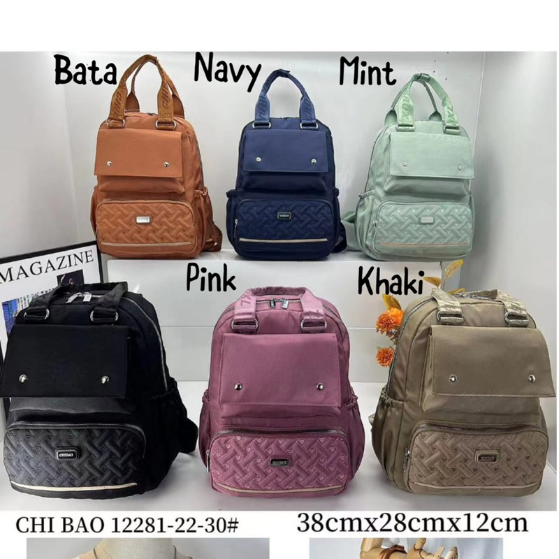 CB12281-22-30 TAS RANSEL WANITA IMPORT CHIBAO 2in1 JINJING DAN RANSEL