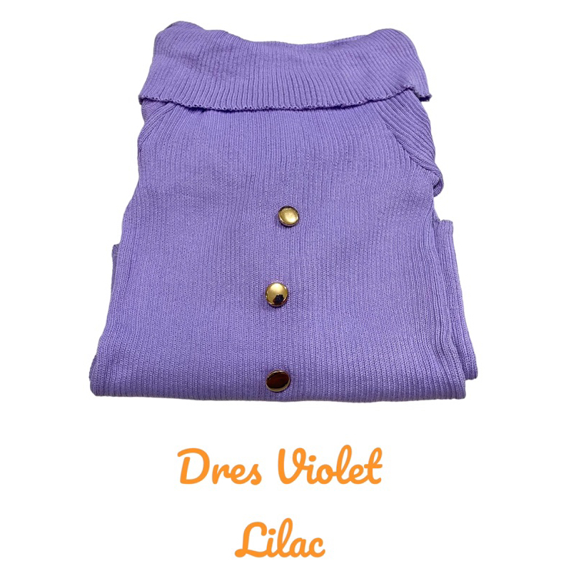 Violet Dress Rajut Bodycon Korea