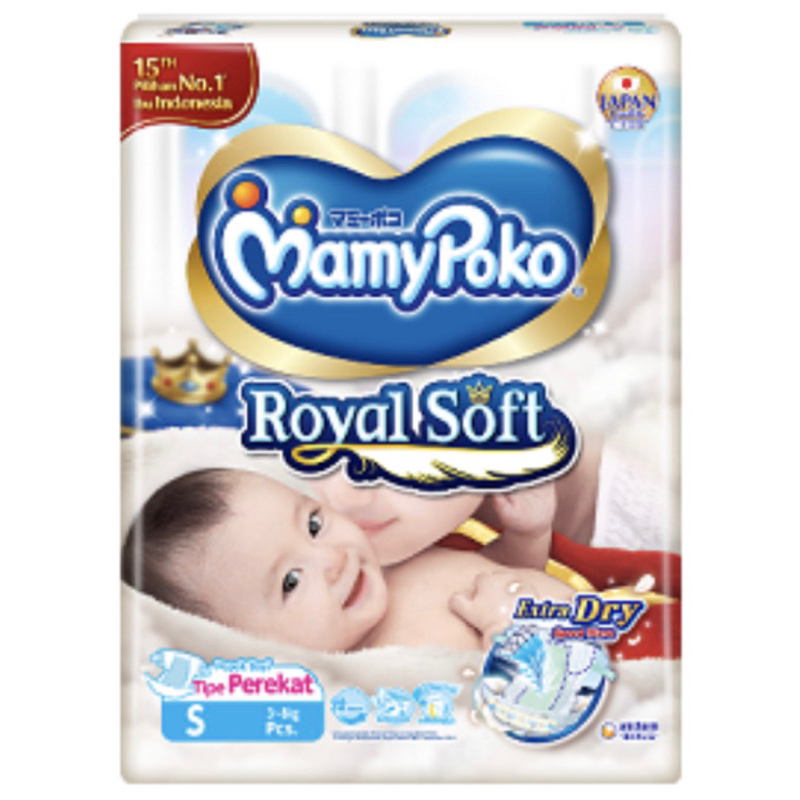 Mamy Poko Royal Soft Perekat Size S (Satuan)