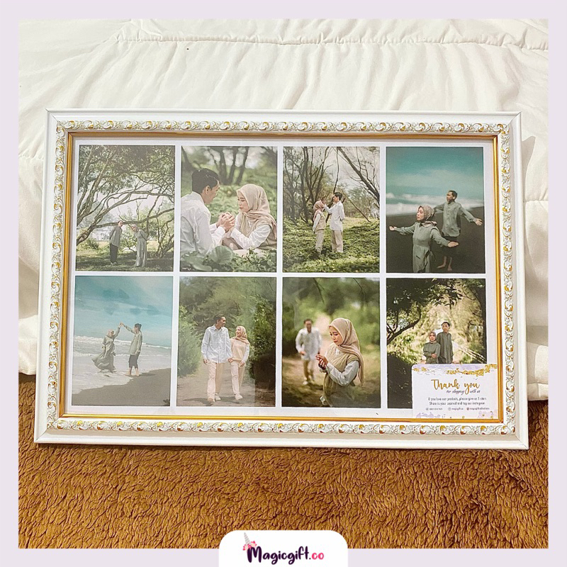 Cetak + Frame Photo - Frame polos & Ukir (Paket Bingkai Foto) 4R / 5R / 6R/ 8R/ 8R Plus / 10R / 10R 