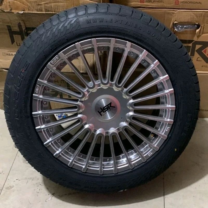 Paket velg mobil murah hsr ring15 dan ban accelera ring15 buat mobil jazz brio agya sigra datsun cal