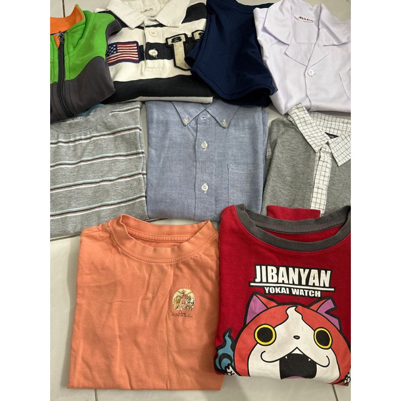 baju bekas anak laki cowo 4-7th uniqlo polo / kaos / hem / kemeja preloved murah sale