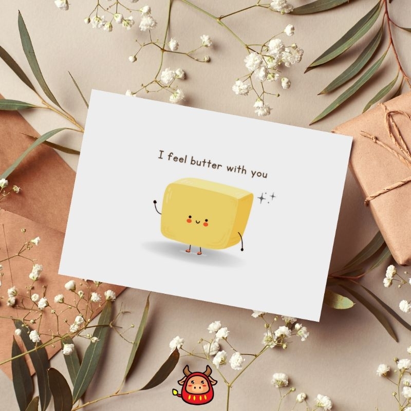 Kartu ucapan lucu korean design terbaru gift card greeting card free amplop