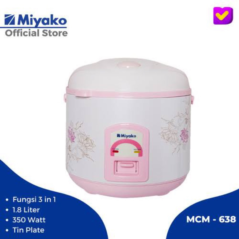 Magic Com Miyako 638 / Rice Cooker MCM 638 - [1.8L]