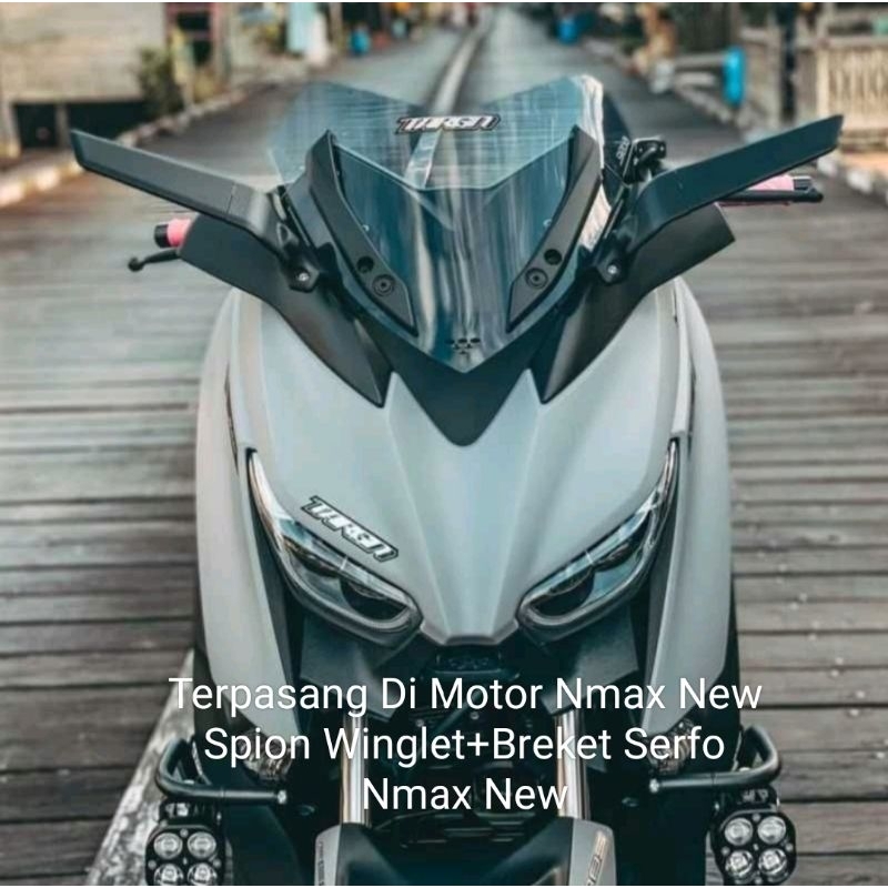 Paket Breket Serfo Batman+Spion Winglet Kaca Besar PNP Motor Nmax New 2020/2022/Nmax Old 2015/2019 pnp