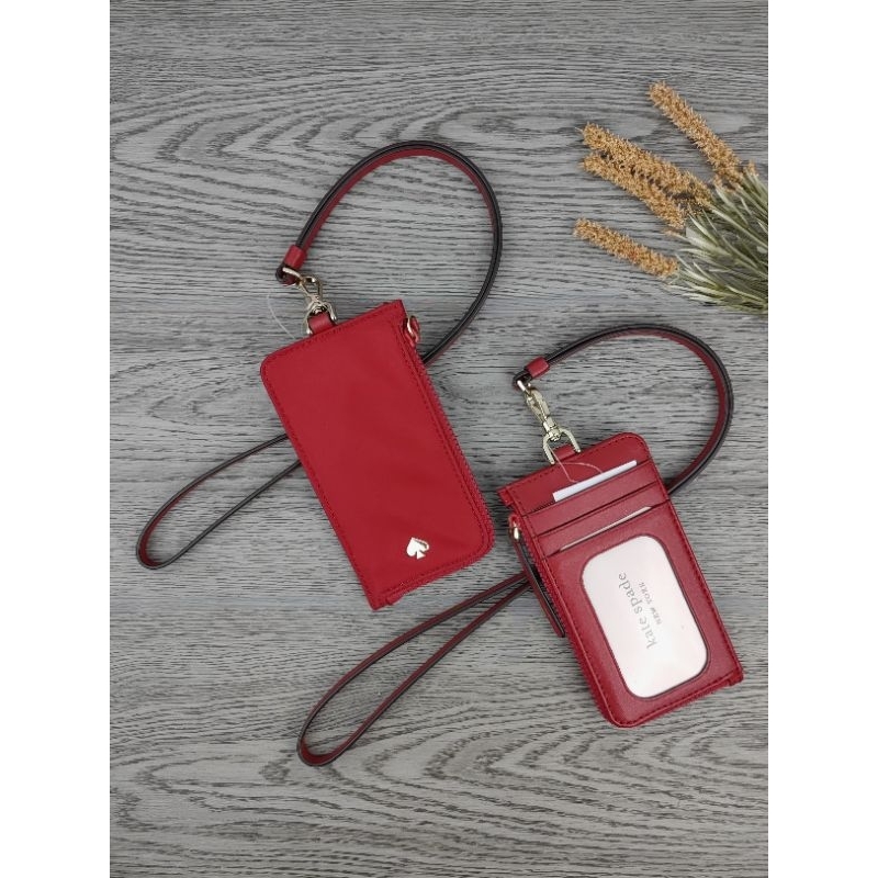 

KS Card Case Lanyard Nilon Red