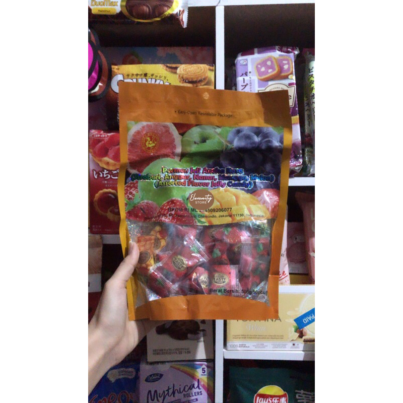 

Permen Jelly Aneka Rasa Gummy ECER