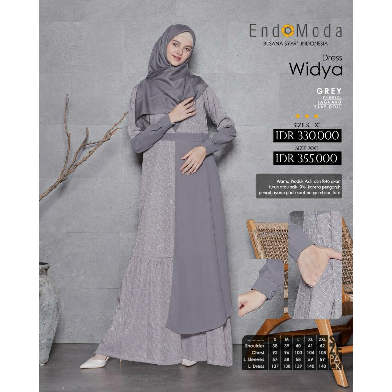 Dress Widya by Endomoda gamis pesta