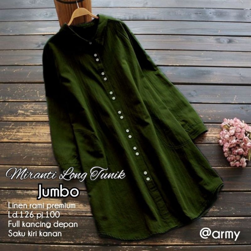 MIRANTI LONG TUNIK TERBARU(JUMBO)