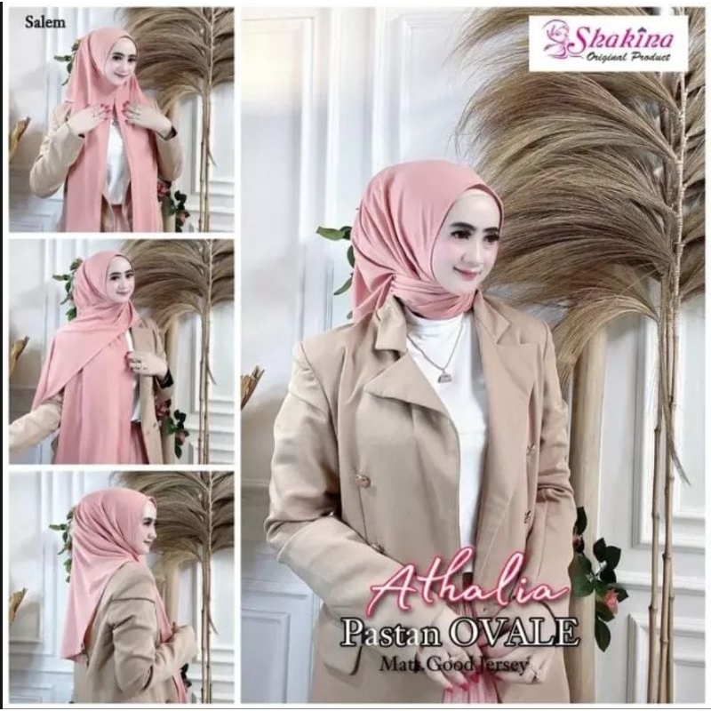 Pasmina Oval Instan Spandek Jersey