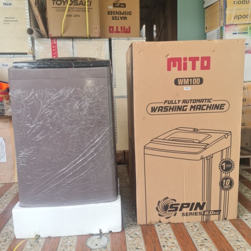 Mesin Cuci MITO WM100 1 Tabung Kapasitas 6 KG Full Otomatis