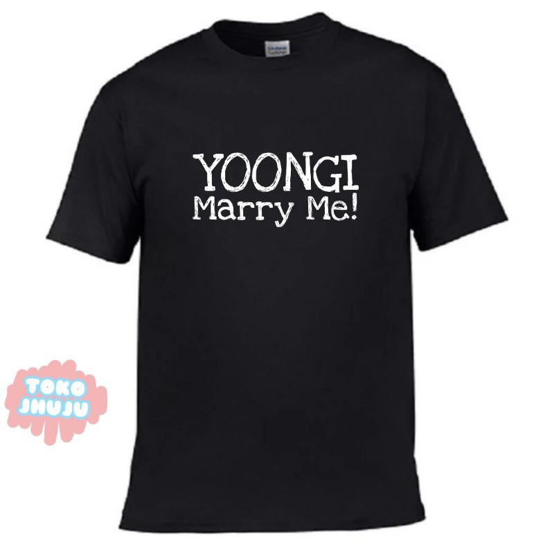 Kaos Suga Bangtan Yoongi Marry Me