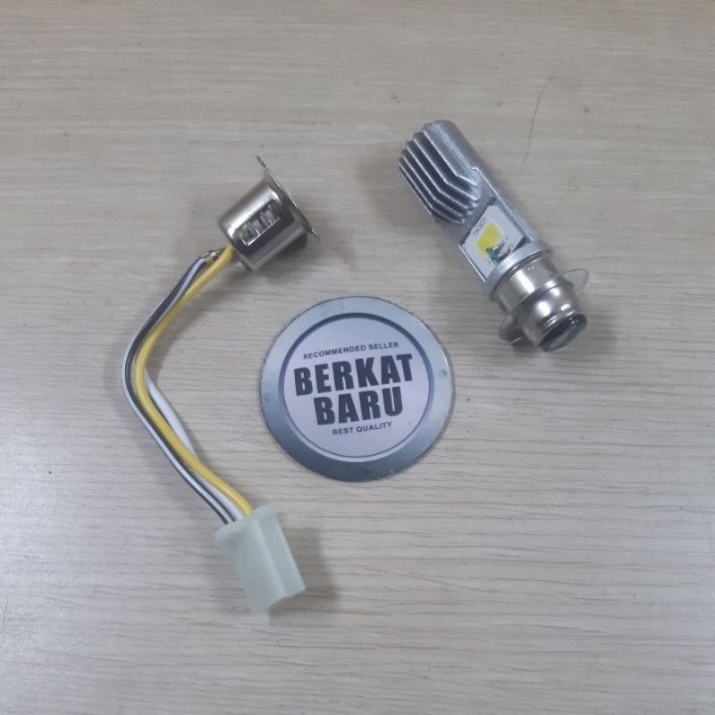 Cop Bolam Lampu Depan Led 12V Crystal Fr70 Fr80 Rc80 Rc100 Tornado Satria 2Tak Shogun (Termurah Lang
