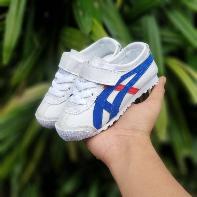 Sepatu Anak Sneakers Terbaru Laki Laki Perempuan Unisex 0nnitsuka Tiger Sneakers Anak Kanvas Tali Velcro