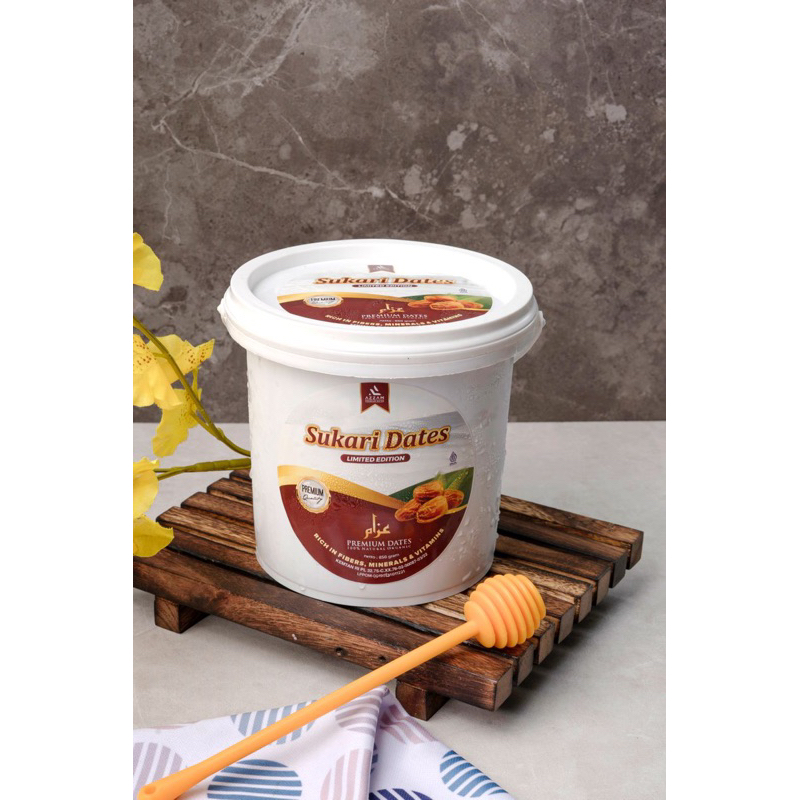 

Kurma Sukari Dates Azzam Premium 1 Ember isi 850gram