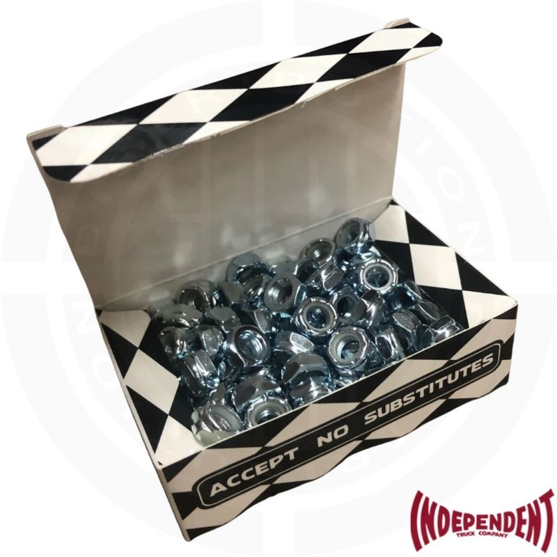 INDEPENDENT Genuine Parts Axle Nuts Silver (2pcs)