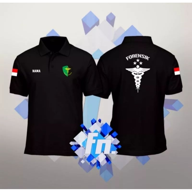 BAJU POLO DOKPOL FORENSIK FREE NAMA DADA