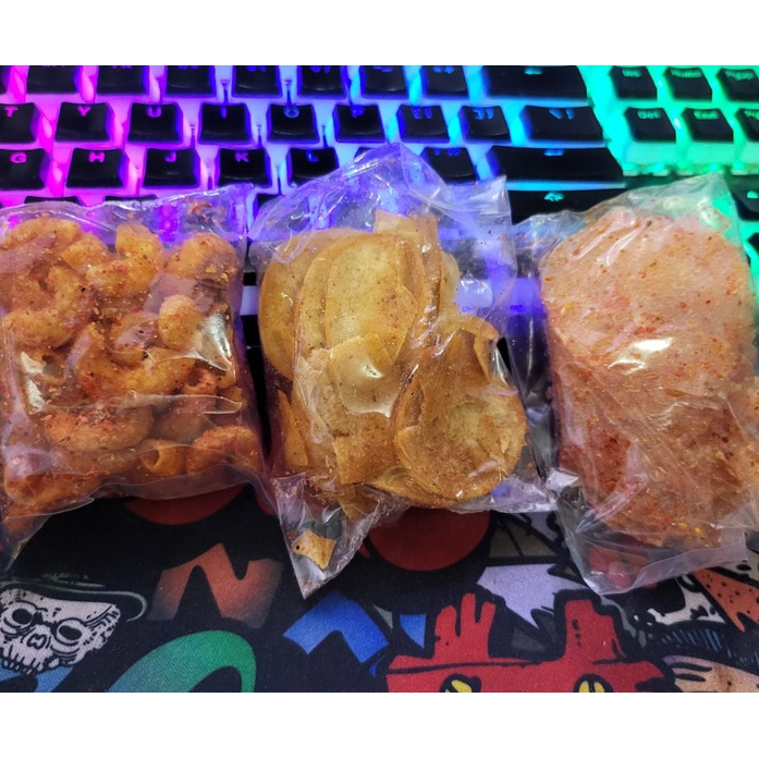 Basreng Termurah mini Basreng pedas Rizqy ( 20GR ) Makaroni pedas Makaroni bantet Baso goreng pedas Moring Kripca Pedas