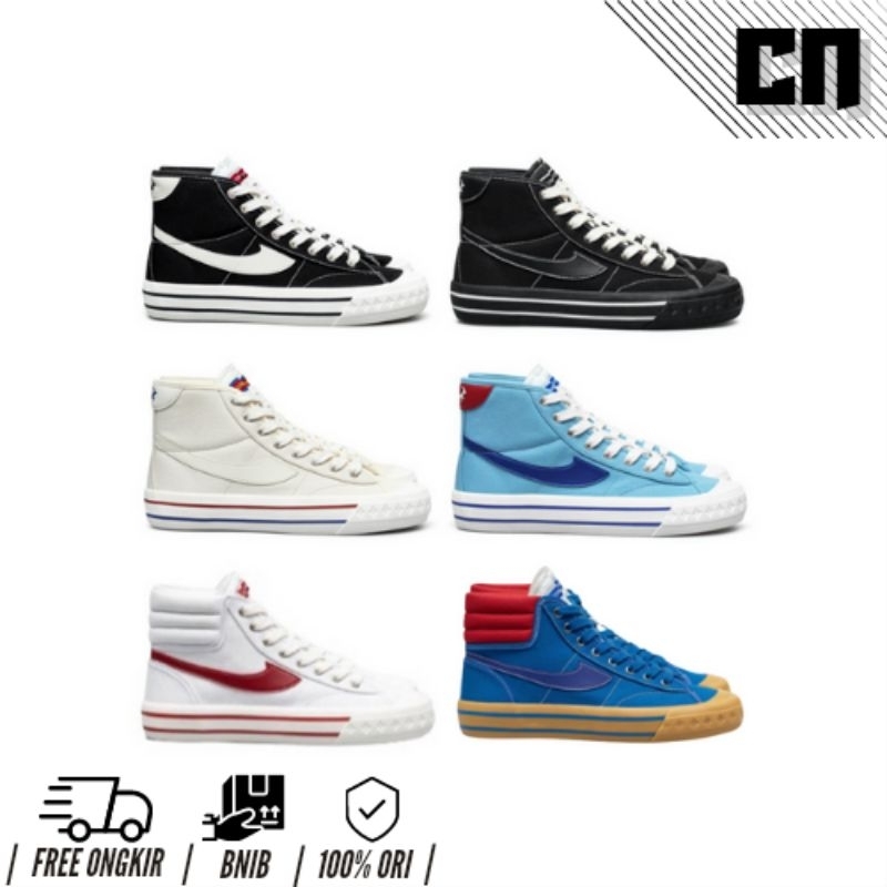 (BNIB) Compass Retrograde Black white High / Retro white red high / Retro baby blue high / Retro cre