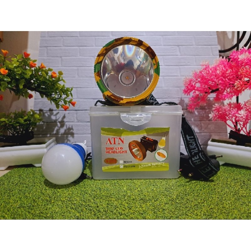 Senter Kepala ATN-9088B 40w Lampu Senter Kepala+Lampu DC 9088B