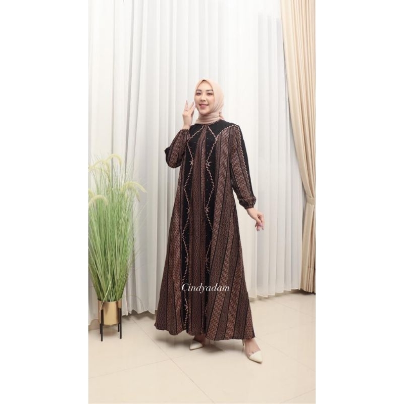 Gamis Abaya Jetblack Tricotin Original Butik