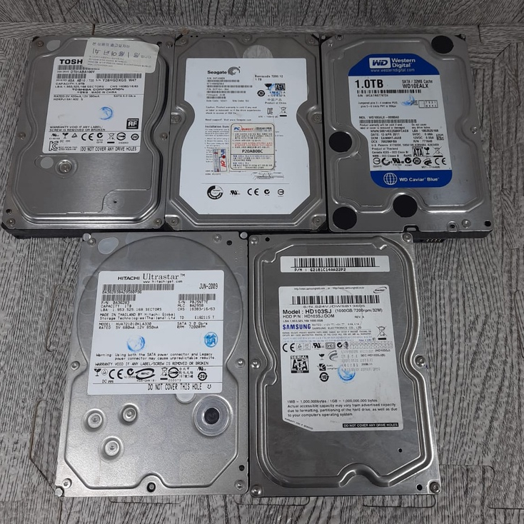 Harddisk Internal PC 1Tb Sata Test Healt dan Sentinel 100%