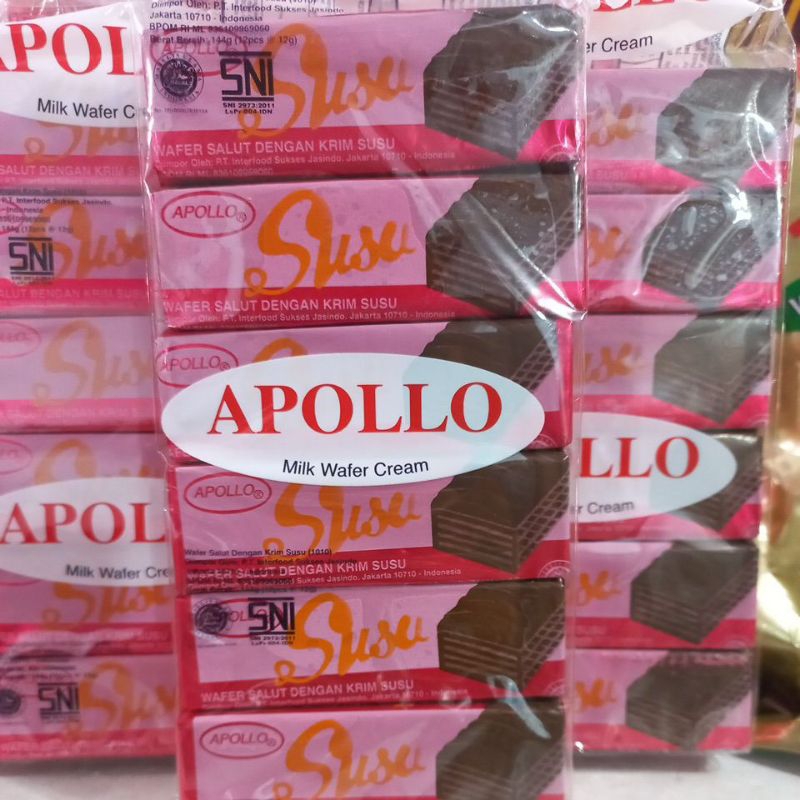 

Wafer Krim Susu Apollo 12pcs Malaysia / Milk Wafer / Roti Wafer Salut Krim Susu