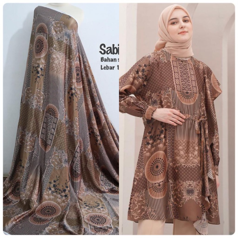 Kain silk motif ELOISE | referensi DYN | kain batik mordern | motif batik keluarga