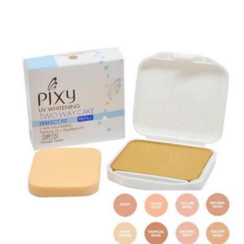 PIXY-TWO WAY CAKE PERFECT FIT REFILL SHADE NATURAL WHITE