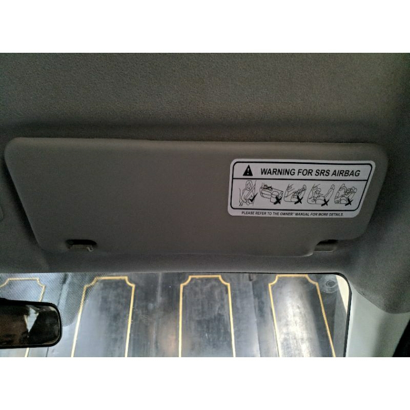 Sticker Sunvisor SRS Airbag