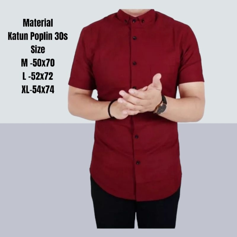 kemeja pria lengan pendek premium p03