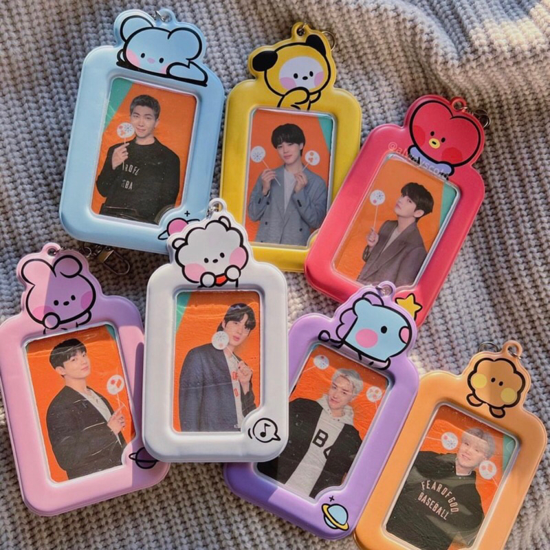 [READY STOCK] BT21 MININI MACAROON MULTI POUCH & CARD KEY HOLDER