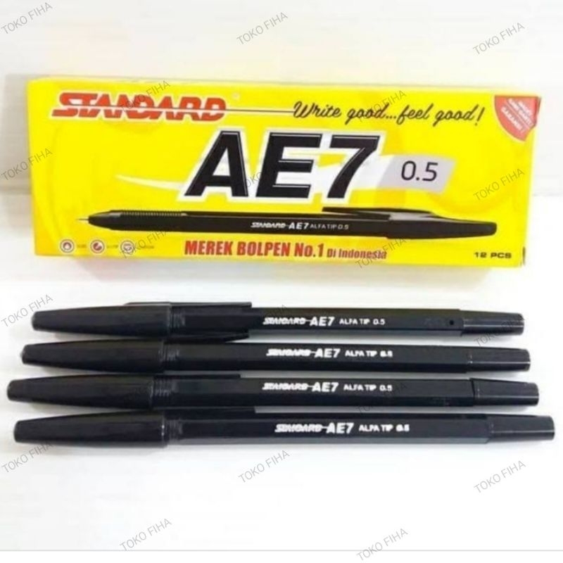 

Pulpen Standard AE7 0.5 - Hitam